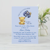 スカイズザリミットベビーベアブルーシャワー招待状 招待状 (スタンド正面)