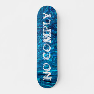 スカイタートリックNo Comply on Blue Abalone Fractal スケートボード
