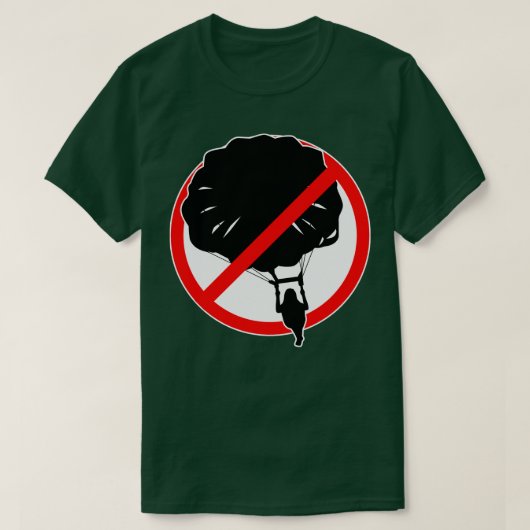 スカイダイバーがスカイダイバーを許可しない Tシャツ (デザイン正面)