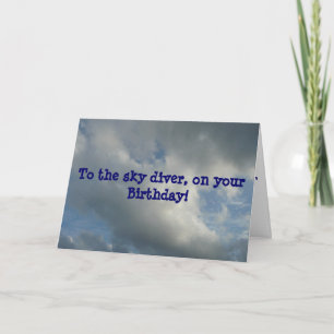 スカイダイバーの誕生日 カード