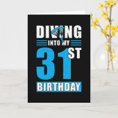 スカイダイバーギフト31誕生日 カード (黄色い花)