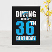 スカイダイバーギフト36誕生日 カード (黄色い花)