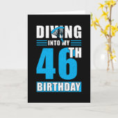 スカイダイバーギフト46誕生日 カード (黄色い花)
