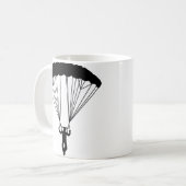 スカイダイバーシルエット コーヒーマグカップ (正面左)