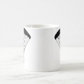 スカイダイバーシルエット コーヒーマグカップ (中央)