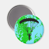 スカイダイバーシルエット マグネット (正面/裏面)