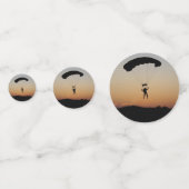 スカイダイバーパラシュートアットサンセットスカイダイバー コンフェッティ (正面)