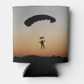 スカイダイバーパラシュートアットサンセットスカイダイバー 缶クーラー (正面)