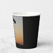 スカイダイバーパラシュートアットサンセット 紙コップ (左)