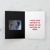 スカイダイバー誕生日カード サンキューカード (内部)