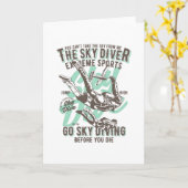 スカイダイバー カード (黄色い花)