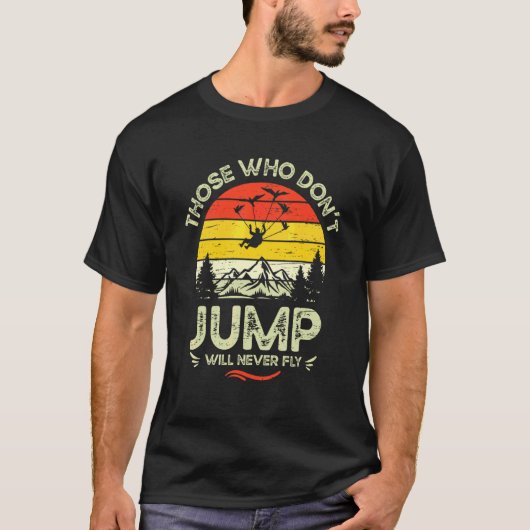 スカイダイバー パラシュート スカイジャンプ Tシャツ (正面)