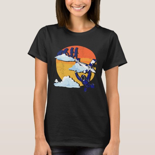 スカイダイバー パラシュート スカイダイビング Tシャツ (正面)