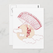 スカイダイバー ポストカード (正面/裏面)