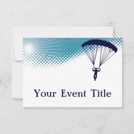 スカイダイバー 招待状 (正面)