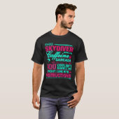 スカイダイバー 私はあなたには扱えない Tシャツ (正面フル)