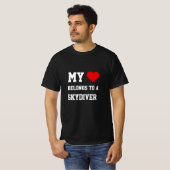 スカイダイバーTシャツに所属 Tシャツ (正面フル)