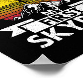 スカイダイビおもしろいングスカイダイビング私は私を持っている ポスター (角)