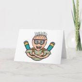 スカイダイビおもしろいング カード (正面)