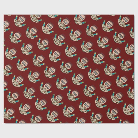 スカイダイビおもしろいング ラッピングペーパー (フラット)