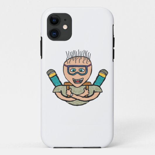 スカイダイビおもしろいング Case-Mate iPhoneケース (裏面)