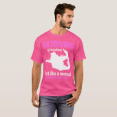 スカイダイビングおばあちゃんパラシュートおばあちゃんスカイダイバー Tシャツ (正面フル)