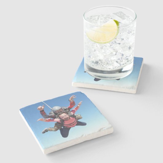 スカイダイビングおもしろい ストーンコースター (横)