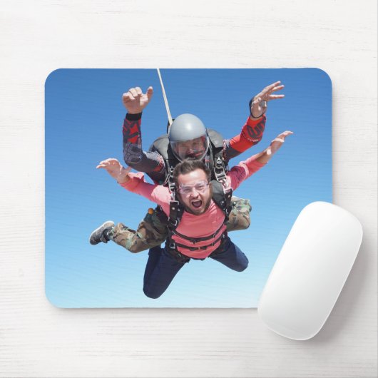 スカイダイビングおもしろい マウスパッド (マウス)