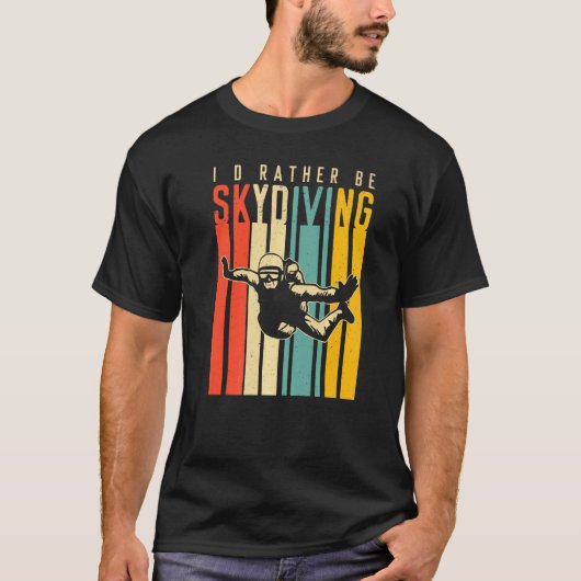 スカイダイビングがいいな Tシャツ (正面)