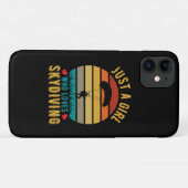 スカイダイビングが大好きな女の子 Case-Mate iPhoneケース (裏面(横))