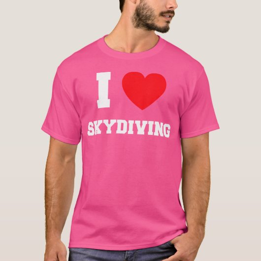 スカイダイビングが大好き Tシャツ (正面)