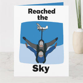 スカイダイビングが空に到達 スカイダイバー 誕生日 カード