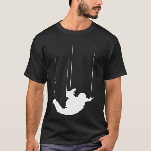 スカイダイビングとフリーフォール Tシャツ (正面)