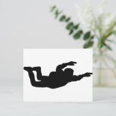 スカイダイビングのスカイダイバーアイコン ポストカード (スタンド正面)