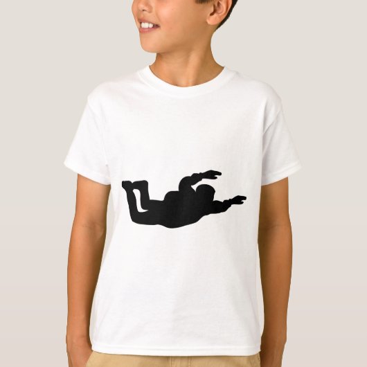 スカイダイビングのスカイダイバーアイコン Tシャツ (正面)