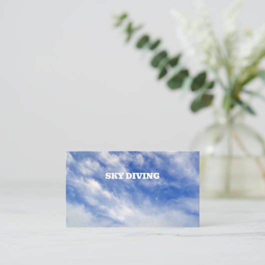 スカイダイビングの名刺 名刺 (スタンド正面)