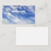 スカイダイビングの名刺 名刺 (正面/裏面)