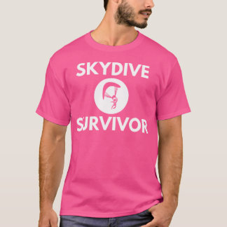 スカイダイビングの生きおもしろい残りスカイダイビング Tシャツ