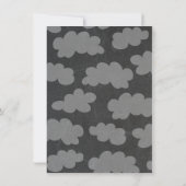 スカイダイビングの誕生日パーティーの招待 招待状 (裏面)