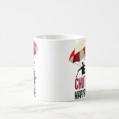 スカイダイビングの面白いパラシュート事故 コーヒーマグカップ (中央)