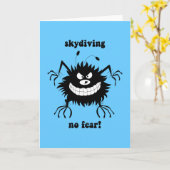 スカイダイビングを恐れない カード (黄色い花)