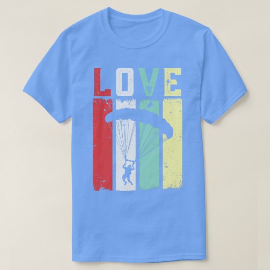 スカイダイビングを愛する Tシャツ (デザイン正面)