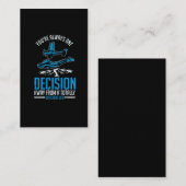 スカイダイビングエクストリームスポーツ愛好者ホビーパラグライダー 名刺 (正面/裏面)