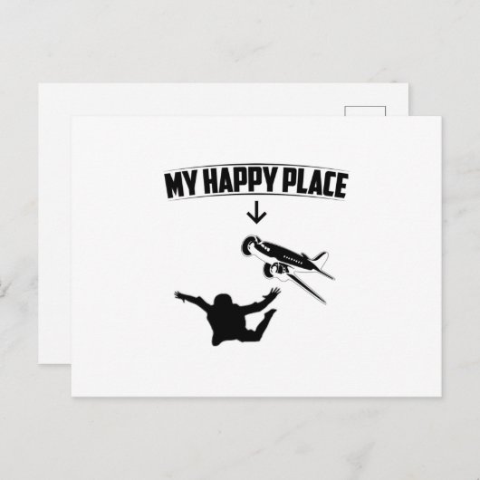 スカイダイビングギフトアイディア |スカイダイバー・スカイダイブ・スポーツ ポストカード (正面/裏面)