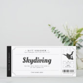 スカイダイビングギフトチケット伝票証明書 (スタンド正面)