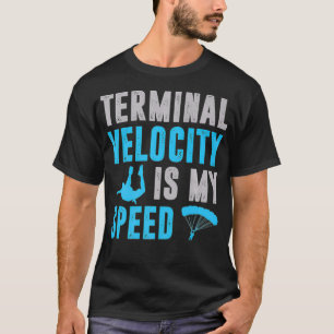 スカイダイビングスカイダイバーギフト男性へパパターミナルファン Tシャツ