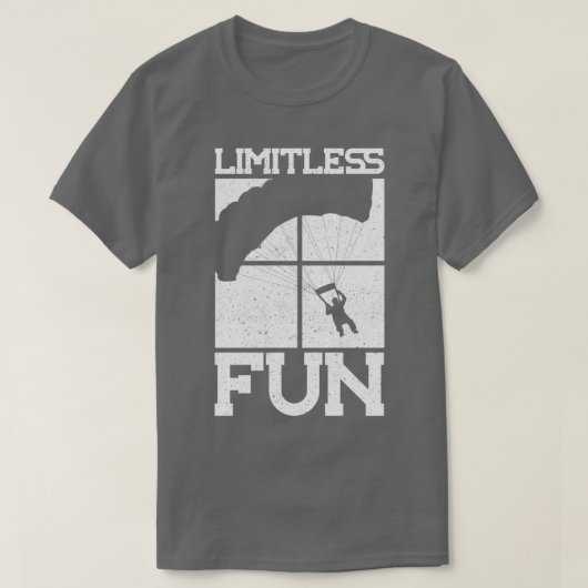 スカイダイビングスカイダイバーパラシュート1 Tシャツ (デザイン正面)