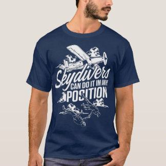 スカイダイビングスカイダイバーポジションスカイダイビングパラシュートGi Tシャツ