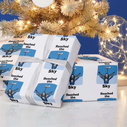 スカイダイビングスカイダイバー ラッピングペーパー (クリスマス)