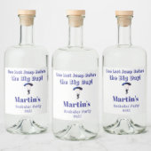 スカイダイビングバチュラーパーティおもしろいアドベンチャーテーマ リキュールボトルラベル (ボトル)